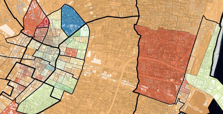 Mapa de renta familiar declarada por sección censal en el TM Castellón de la Plana.