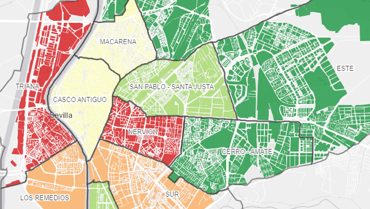 Sistema de información municipal de vivienda. Evolución del precio del alquiler por distritos.